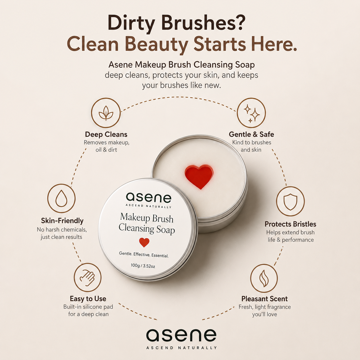 Asene™ Makeup Brush Cleaning Soap