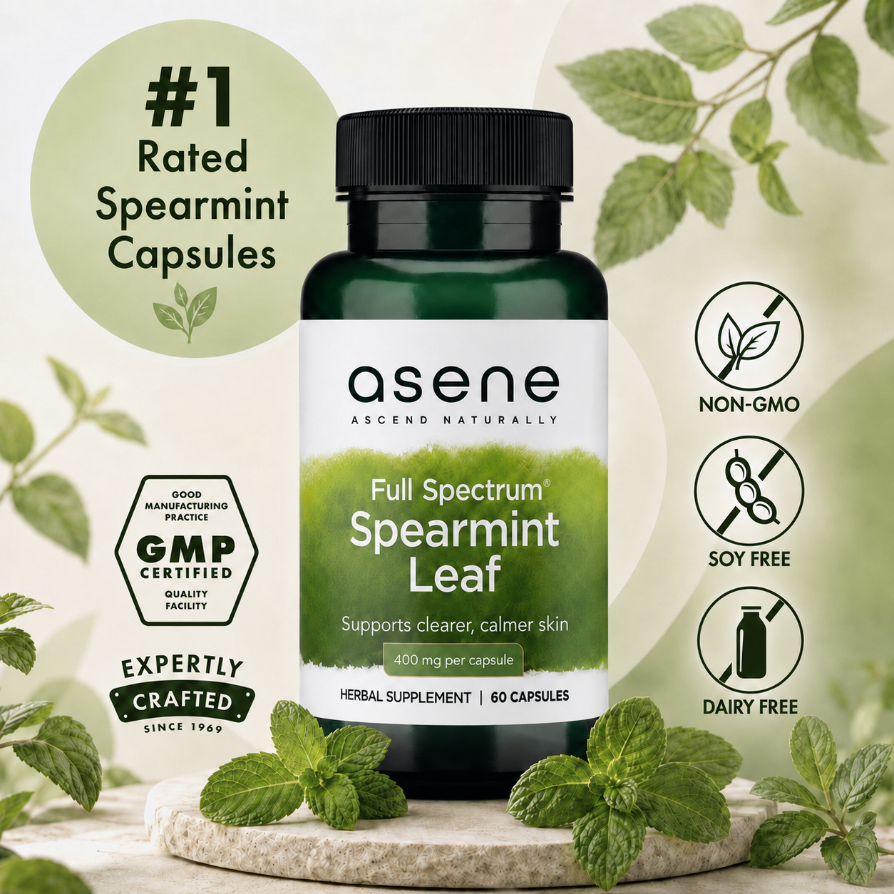 Asene™ Spearmint Leaf Capsules
