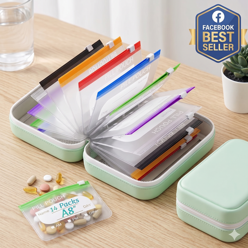 Asene™ Waterproof Color-Coded Travel Pouch